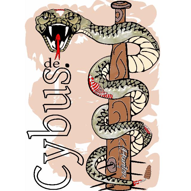 Zombieschlange für hellen Hintergrung