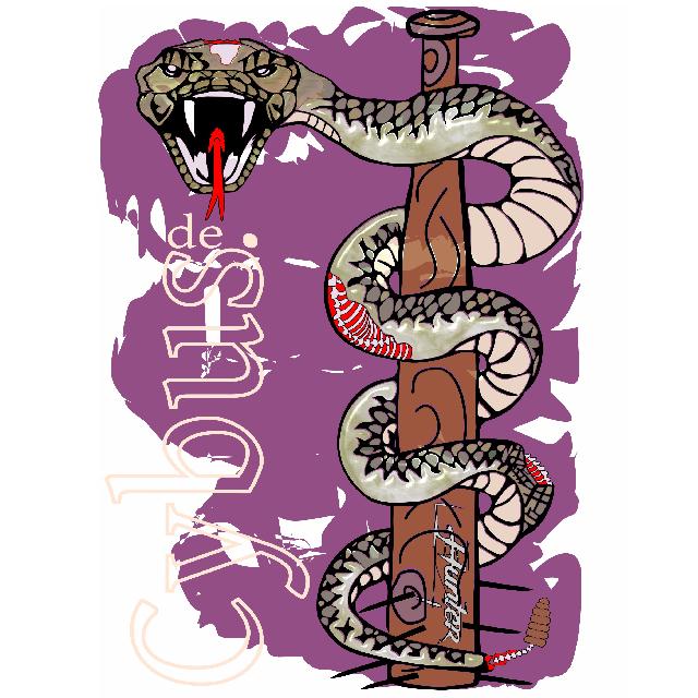 Zombieschlange für dunklen Hintergrung